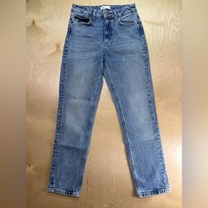 Zara Classic Blue Straight Leg Jeans 26/27 26x27 26” inseam 4 women’s